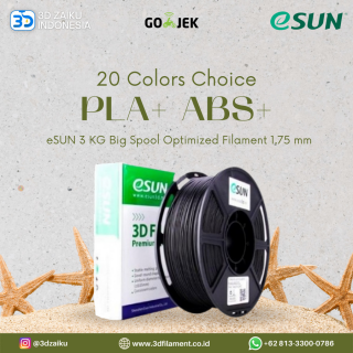 eSUN 3D Filament 3 KG Optimized PLA+ ABS+ Filament 1.75 mm - CLEARANCE STOCK